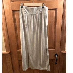 Faded Glory Heather Grey Maxi Skirt- Size 2X
